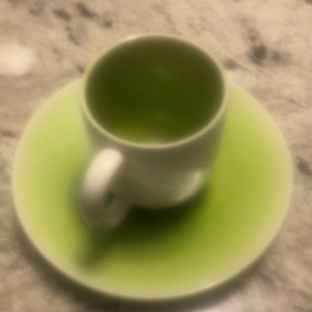 jars tourron coffee cup & dessert plate